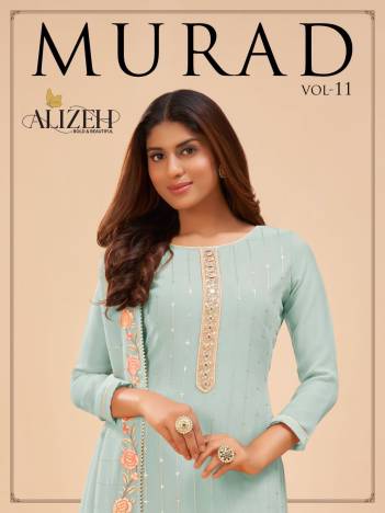 Murad Vol 11 By Alizeh Designer Festive Wear Salwar Kameez Collection
